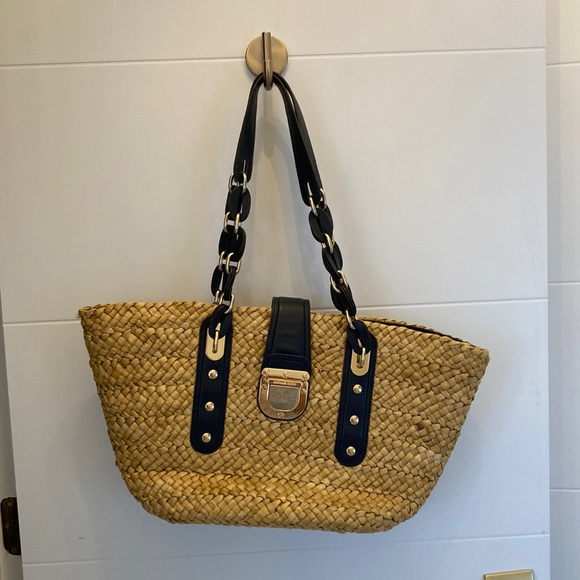 Rare Michael Kors straw tote. - Picture 1 of 5